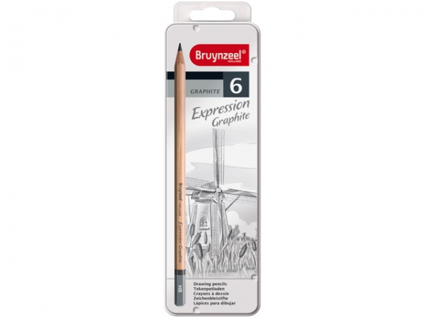 Expression Tin 6 Graphite Pencils 7715M06